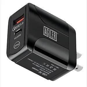 Agiler 1945 20w Fast Charger With Type C+ Usb Quick Charge Agiler 1945 20w Fast Charger With Type C+ Usb Quick Charge